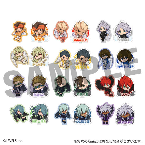 DMM.com [イナズマイレブン 英雄たちのヴィクトリーロード トレーディングミニキャラステッカー 天使＆悪魔ver.（1パック2枚入り） 全24種] ホビー・おもちゃ通販