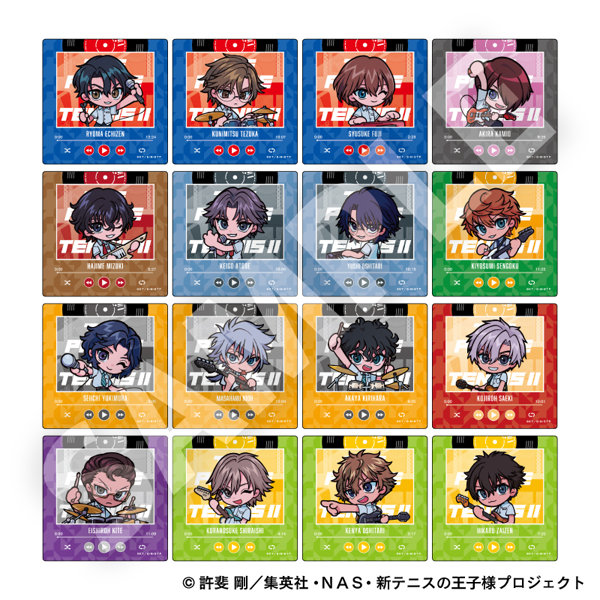 DMM.com [新テニスの王子様 トレーディングデフォルメスクエアカード（1パック2枚入り） 全16種【TR 2605】] ホビー・おもちゃ通販