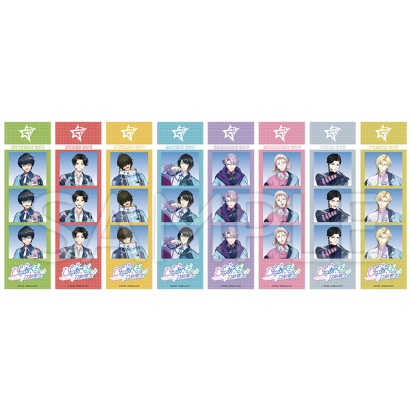 DMM.com [【受注生産】ぴゅあくる刀剣男士 Ghostella 1st Live ～Catch the Star☆～ ランダム3FaceCutステッカ― 全8種] ホビー・おもちゃ通販