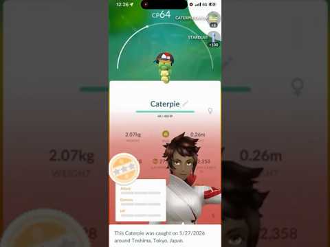 0️⃣WOW! 0 IV Costume Caterpie CAUGHT In Pokemon Go!0️⃣ shor… サムネイル