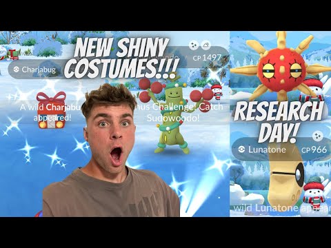 ✨3X NEW Shiny Costume Sudowoodo and Charjabug CAUGHT and 4x… サムネイル