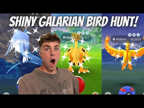 ✨Shiny Galarian Bird HUNT in Pokemon Go LIVE!✨ サムネイル