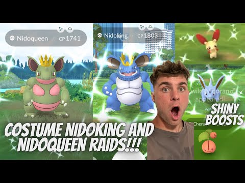 ✨Costume Nidoking & Nidoqueen RAIDS, Shiny Boosts and More… サムネイル