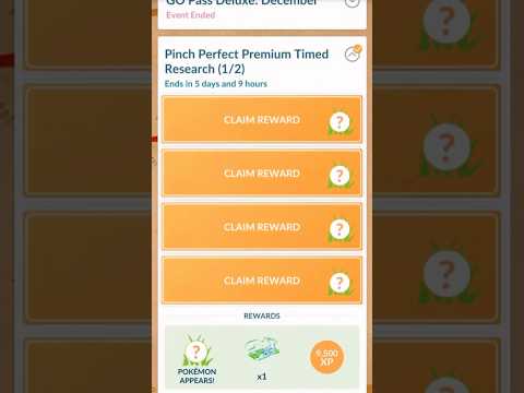NEW Pinch Perfect PREMIUM TIMED Research COMPLETED in Pokem… サムネイル