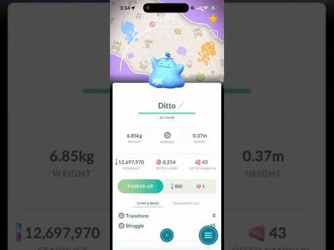 ✨Shiny BACKGROUND DITTO CAUGHT in Pokemon Go!✨ shorts pokem… サムネイル