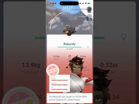💯NEW 100 IV Rolycoly CAUGHT In Pokemon Go!💯 shorts pokemon サムネイル