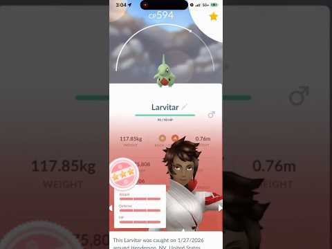 💯I Hatched THIS 100 IV Larvitar in Pokemon Go!💯 shorts poke…