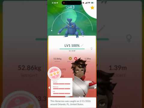 💯I Caught THIS LEVEL 1 100 IV Pokemon in Pokemon Go!💯 short… サムネイル