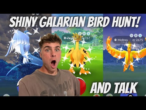 ✨Shiny Galarian Bird Hunt and More in Pokemon Go!✨(NEW VLOG… サムネイル