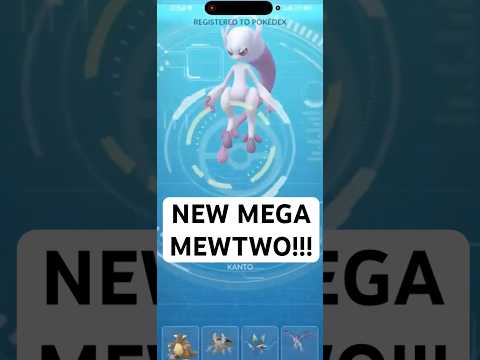 *NEW* Mega Mewtwo IN POKEMON GO!!! shorts pokemon サムネイル