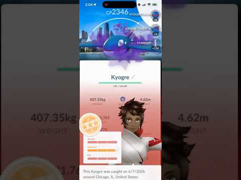 💯I ALMOST Got a SHADOW HUNDO KYOGRE WITH THE BACKGROUND IN… サムネイル
