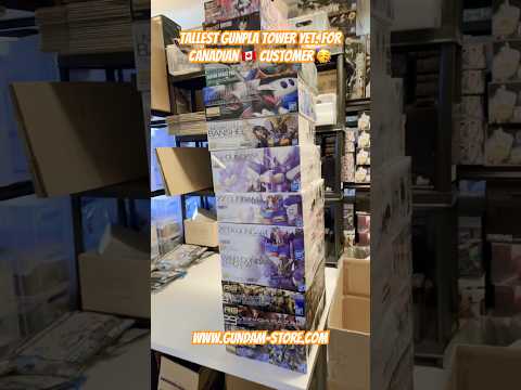Tallest Gunpla tower yet. For Canadian 🇨🇦 customer 🥳 gundam… サムネイル