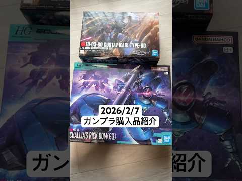 2026/2/7 ガンプラ購入品紹介！HGグスタフ・カール00型にHGシャリア専用リック・ドム（GQ）！ gundam… サムネイル