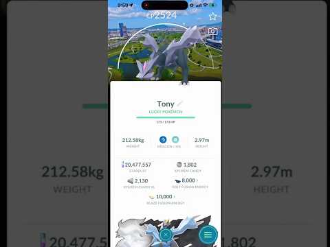 ✨RARE SHINY BACKGROUND Kyurem LUCKY TRADE in Pokemon Go!✨ s…