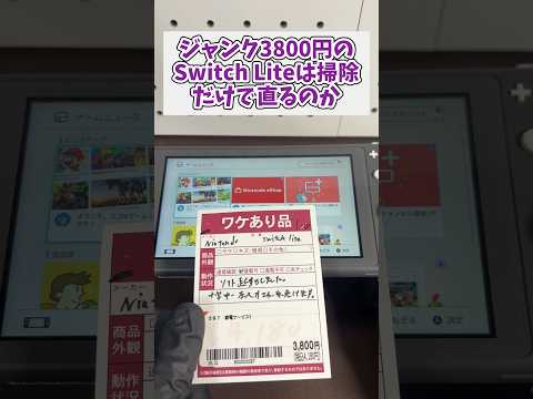 ジャンク3800円のSwitch Liteは掃除だけで直るのか？ switch switchlite ジャンク品