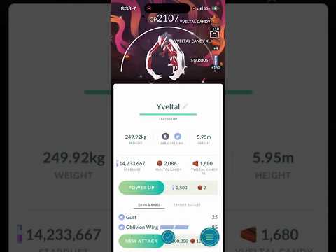 ✨Shiny BACKGROUND Yveltal CAUGHT In Pokemon Go!✨ shorts pok… サムネイル