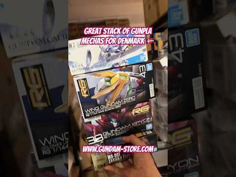 Great stack of Gunpla mechas for Denmark 🇩🇰 gundam gunpla b…
