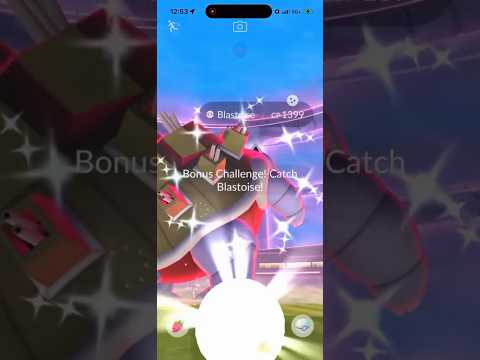 ✨Shiny GMAX Blastoise CAUGHT In Pokemon Go!✨ shorts pokemon サムネイル