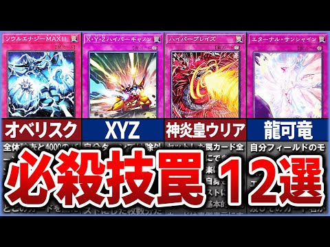 【遊戯王】『必殺技』罠カード 12選を徹底解説【ゆっくり解説】遊戯王ocg 遊戯王 yugioh サムネイル