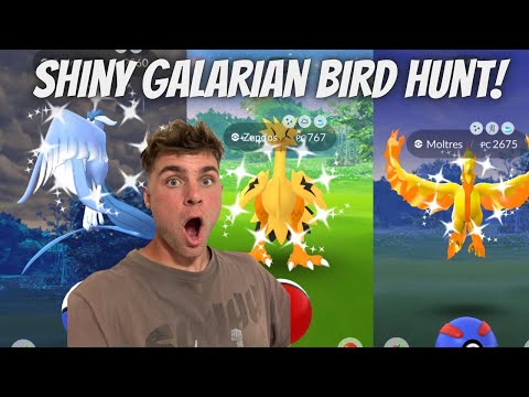 ✨Shiny Galarian Bird Hunt LIVE in Pokemon Go!✨ サムネイル