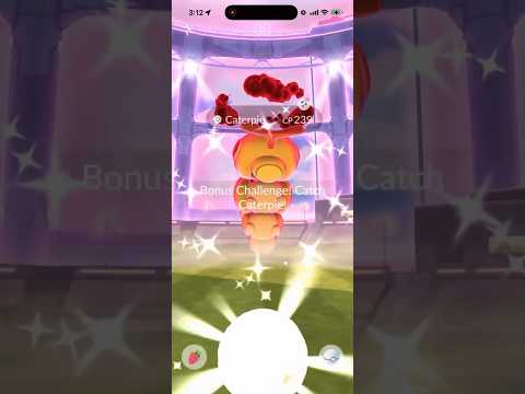 ✨Shiny Dynamax Caterpie CAUGHT In Pokemon Go!✨ shorts pokem… サムネイル