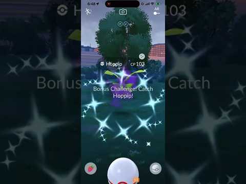 ✨Shiny Shadow Hoppip CAUGHT In Pokemon Go!✨ shorts pokemon サムネイル