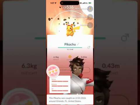 💯 100 IV Background PIKACHU CAUGHT In Pokemon Go!💯 shorts p… サムネイル