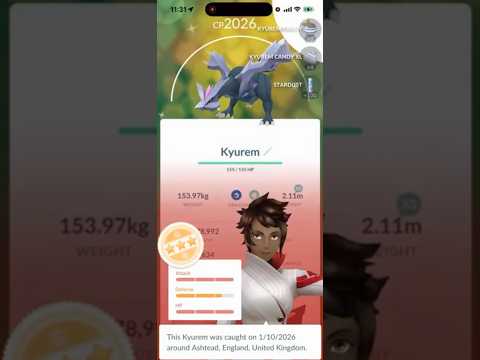 ✨I ALMOST Got a NEAR SHUNDO Kyurem in Pokemon Go From a Rai… サムネイル