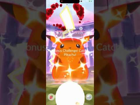 ✨Shiny GMAX Pikachu CAUGHT In Pokemon Go!✨ shorts pokemon サムネイル