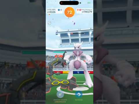 Mega Mewtwo X RAID In Pokemon Go!! shorts pokemon サムネイル