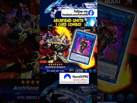 ARCHFIEND 1 CARD COMBO‼️ yugioh masterduel yugiohshorts gam… サムネイル