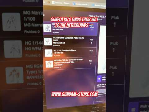 Gunpla kits finds Their way to the Netherlands 🇳🇱 gundam gu…