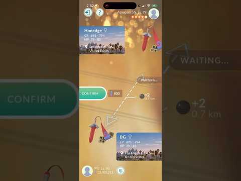 ✨RARE!!! RARE SHINY BACKGROUND HONEDGE in Pokemon Go! short… サムネイル