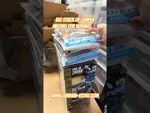 Big stack of Gunpla mechas for Norway 🇳🇴 gundam gunpla band…