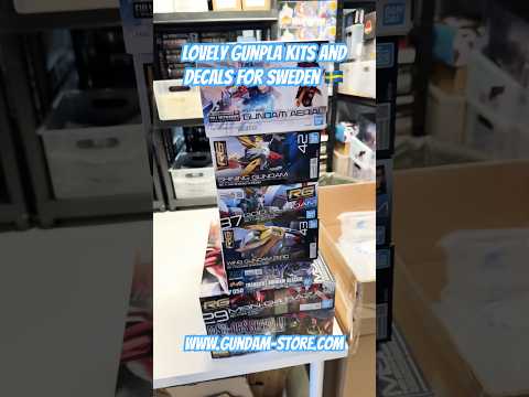 Lovely Gunpla kits and decals for Sweden 🇸🇪 gundam gunpla b…