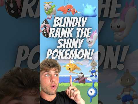✨Blindly Ranking SHINY POKEMON!✨ shorts pokemon サムネイル