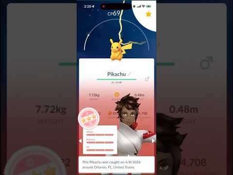 💯I Caught THIS 100 IV Pikachu In Pokemon Go!💯 shorts pokemon サムネイル