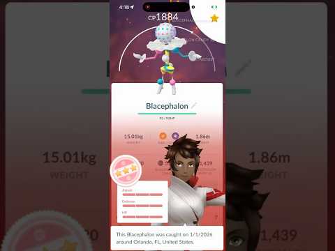 💯100 IV Blacephalon CAUGHT In Pokemon Go!💯 shorts pokemon サムネイル