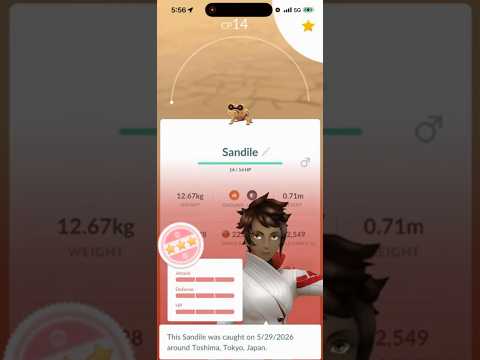 💯RARE!!! LEVEL 1 100 IV Sandile CAUGHT in Pokemon Go!!!💯 sh… サムネイル