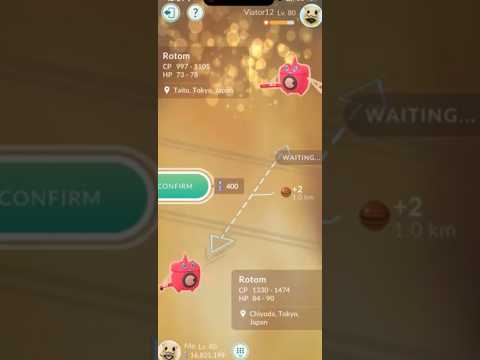 ✨SHINY WASH ROTOM LUCKY TRADE In Pokemon Go!✨ shorts pokemon サムネイル
