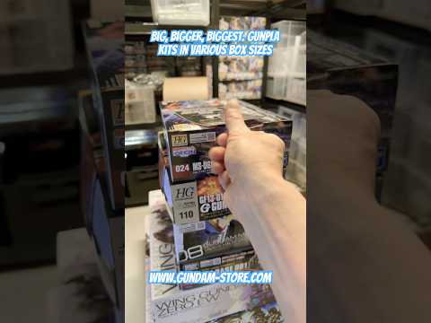 Big, bigger, biggest. Gunpla kits in various box sizes サムネイル