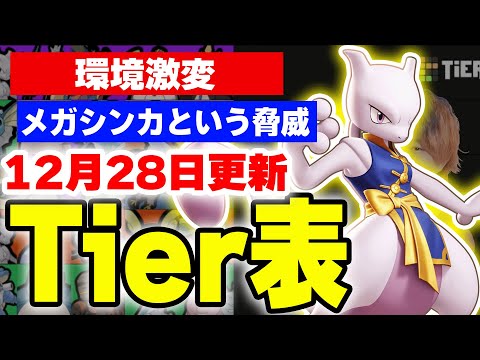 【ティアー表】新経験値システム＆カイオーガMAP版、最強キャラランキングを作成しました。メガ増えすぎた影響、シャワーズ…