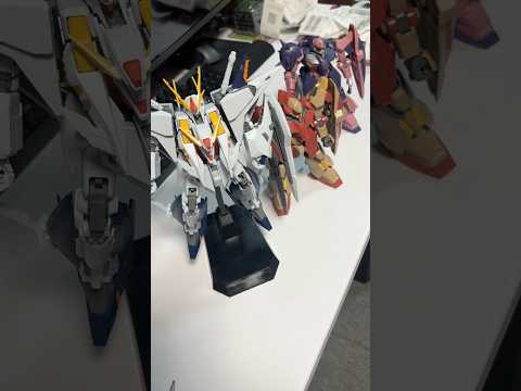 機動戦士ガンダム閃光のハサウェイのガンプラ達を久しぶりに並べてみたら壊れてるメッサーを発見😅 gundam gunpl…