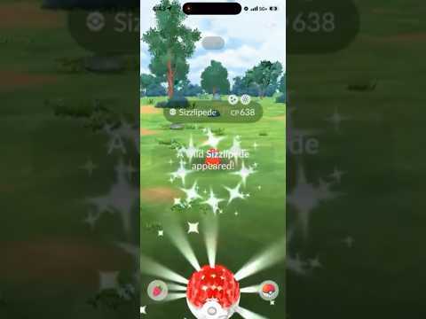 ✨NEW Shiny Sizzlipede CAUGHT In Pokemon Go!✨ shorts pokemon サムネイル