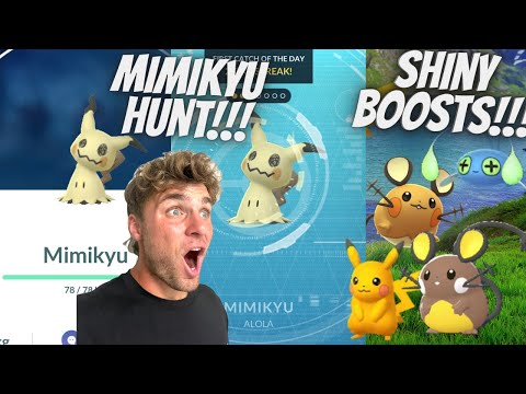 ✨Mimikyu IN POKEMON GO! Shiny BOOSTS and More in Pokemon Go… サムネイル