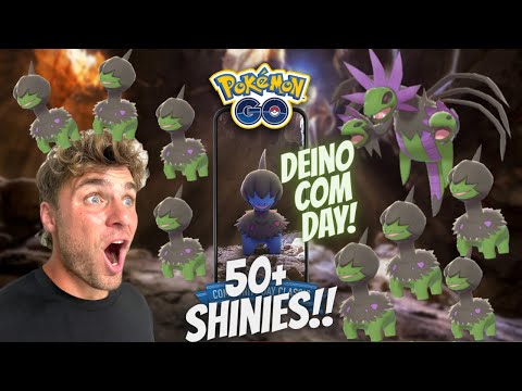 ✨INSANE LUCK!!! 50+ Shiny Deino CAUGHT During Pokemon Go Co… サムネイル