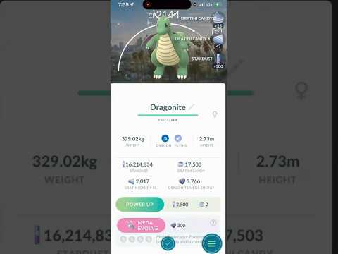 ✨RARE SHINY BACKGROUND DRAGONITE CAUGHT IN POKEMON GO!!!✨ s… サムネイル