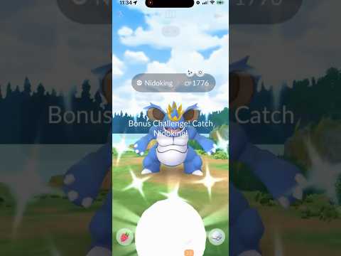 ✨Shiny Costume Nidoking CAUGHT In Pokemon Go!✨ shorts pokem… サムネイル