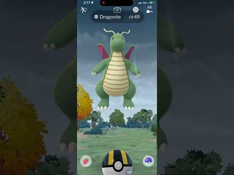 ✨WILD LEVEL 1 SHINY DRAGONITE CAUGHT IN POKEMON GO!!!✨ shor… サムネイル