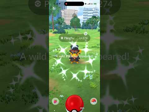 ✨Shiny COSTUME PIKACHU CAUGHT in Pokemon Go!✨ shorts pokemon サムネイル